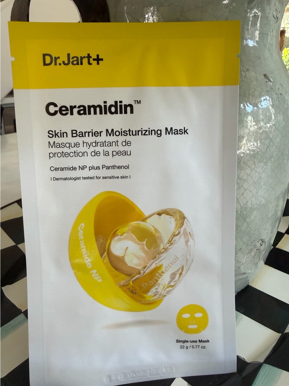 Dr.Jart+ Ceramidin Skin Barrier Moisturizing Mask — Yellow